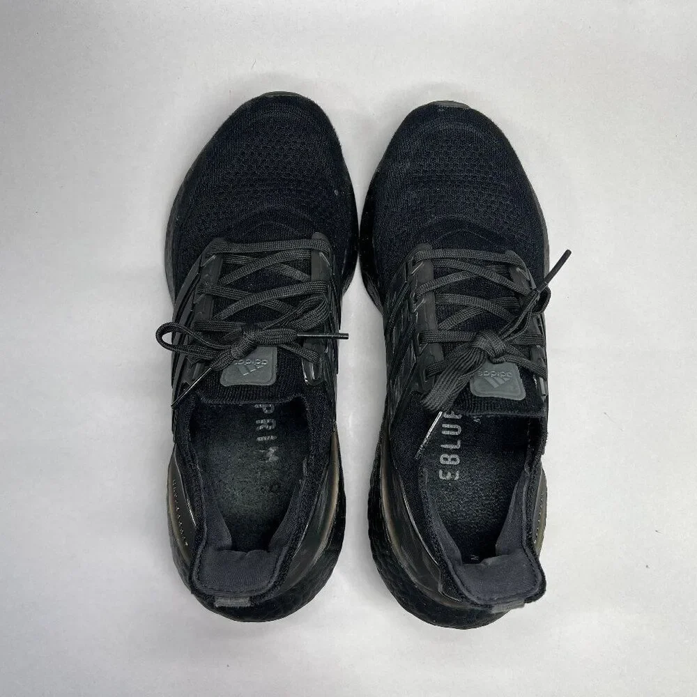Adidas Ultraboost 21 Shoes Men's‎ Size 8 Triple Black Athletic Running Sneakers